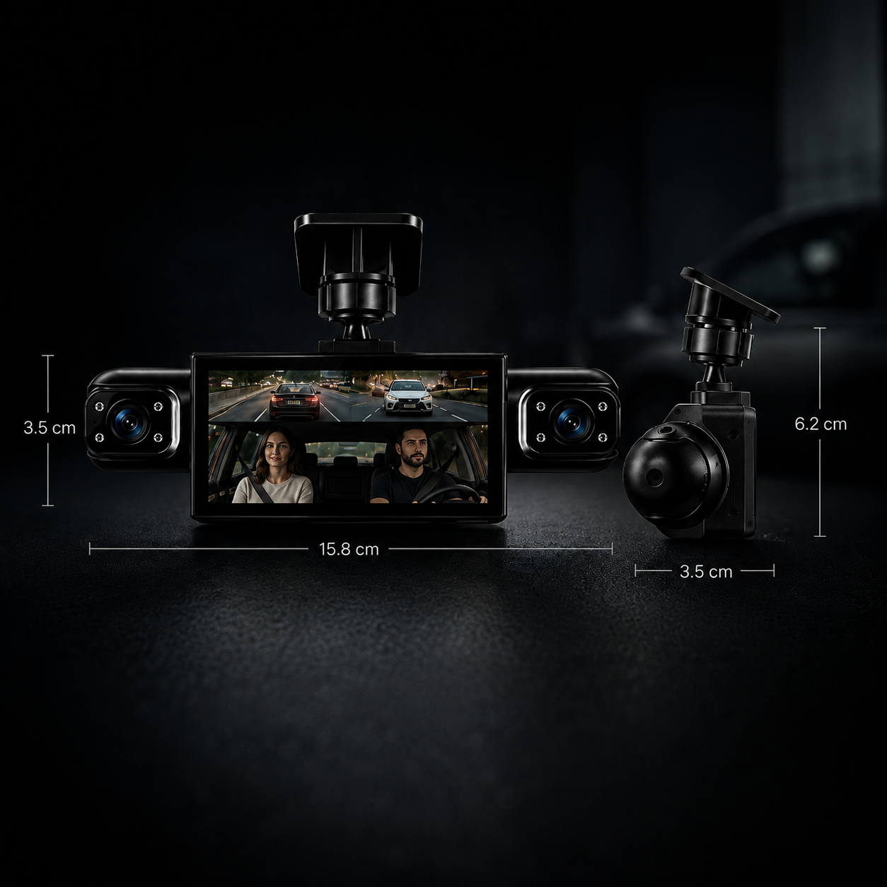 Dash Cam Pro 360° | Grabación para seguridad y tu testigo en el camino