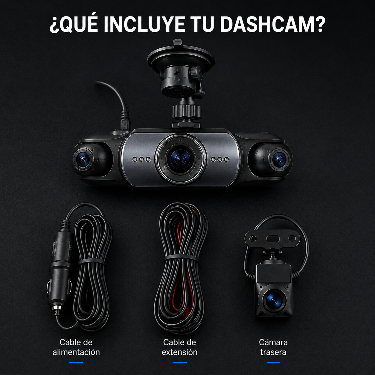 Dash Cam Pro 360° | Grabación para seguridad y tu testigo en el camino