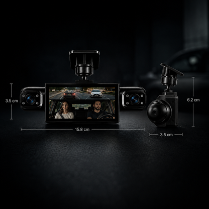 Dash Cam Pro 360° | Grabación para seguridad y tu testigo en el camino